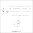 thumbnail image 2 of Allied Brass 18-in Refrigerator Pull, Antique Brass, 2 of 2