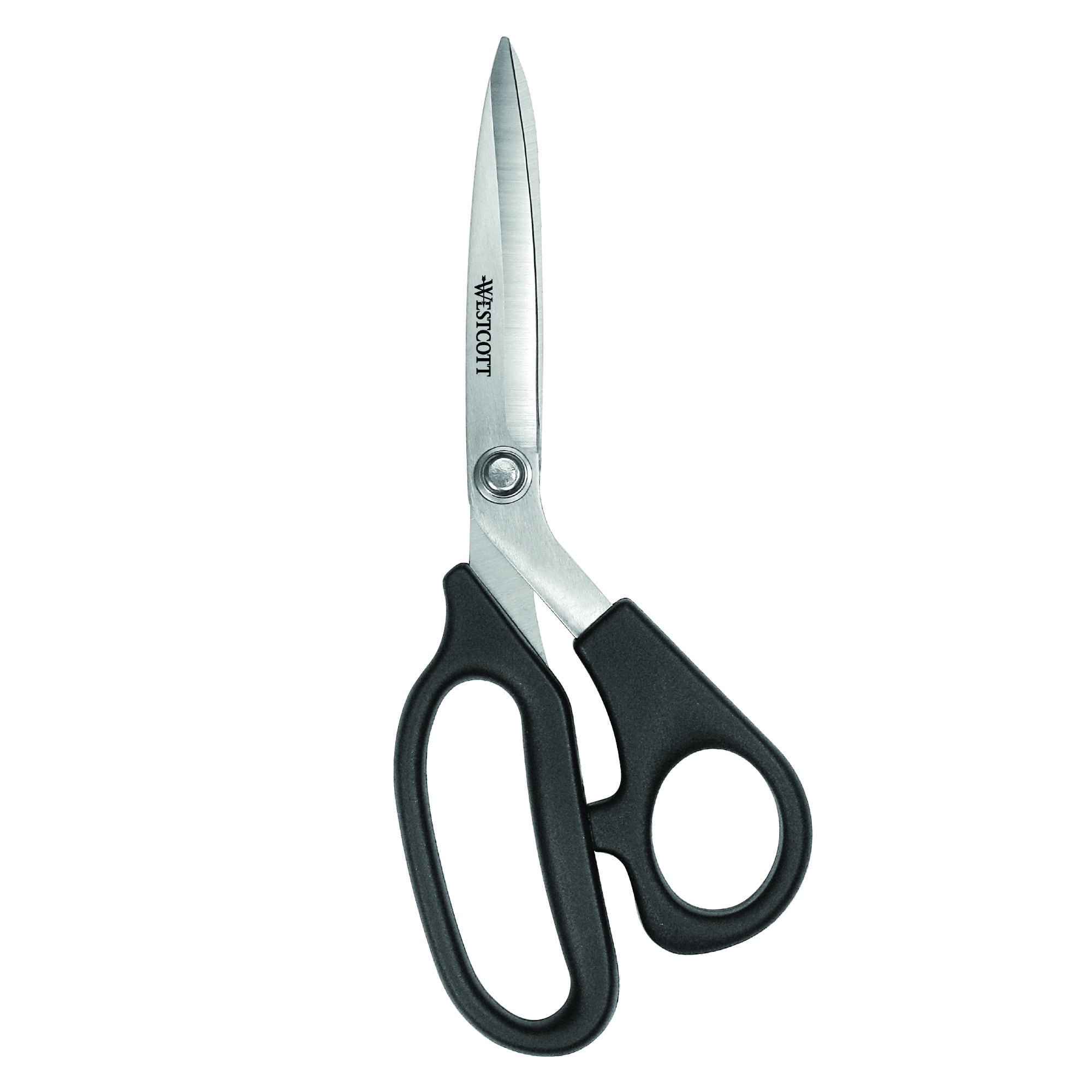 Westcott All Purpose Plus+ Scissors, 8', Stainless Steel, Bent, Black, for Home, 1-Count