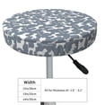 thumbnail image 4 of Xecao's Poodle Dog Print Stool Covers offer stylish, washable protection for PU round bar stools, perfect for home or commercial use., 4 of 7