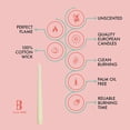 thumbnail image 3 of BOLSIUS Ivory Taper Candles - 10 Pack Unscented 10 Inch Dinner Candle Set - 8 Hours Burn Time - Premium European Quality - Smokeless and Dripless Household, Wedding, Party, and Home Décor Candlesticks, 3 of 8