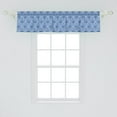 thumbnail image 2 of Ambesonne Floral Valance Pack of 2, Laurel Leaves Blue Peach, 54"X12", Ceil Blue Peach, 2 of 3