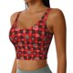 thumbnail image 2 of Balery Snowflakes On A Buffalo Plaid Sujetadores deportivos con espalda cruzada para mujer, acolchados, sin costuras, de alto impacto, ideales para yoga, gimnasio, entrenamiento y fitness.-XX-Large, 2 of 8