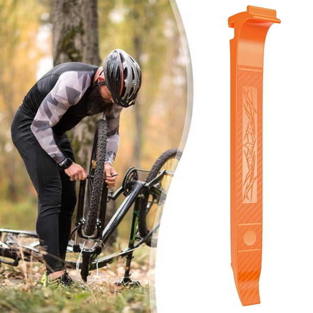 Palanca para llantas de bicicleta ENLEE Leva per pneumatici per bici Leva per pneumatici per ciclismo Barra di leva Apricoperte Breaker (arancione)