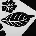 thumbnail image 6 of HINTRMENT Reusable Spray Paint Stencils 9Pcs For Office Decoration White Tropical Style Plant Leaf, 6 of 8