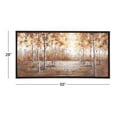 thumbnail image 3 of DecMode Contemporary 28 x 55 inch textured fir wood and plastic trees and leaves framed canvas art, 3 of 3