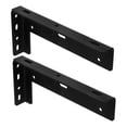 thumbnail image 6 of unbranded 2pcs Shelf Brackets Heavy Duty Floating Shelf Brackets Hidden Shelves Hardware L Brackets for Wall Mantel Bookshelves Black, 6 of 8