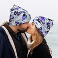 thumbnail image 5 of Lsque Butterflies Pattern Knitted Beanie, Unisex Winter Hat, Knit Hat Winter Beanies Thick Fisherman Beanies Cuffed Plain Skull Caps, 5 of 6