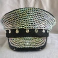 thumbnail image 4 of COMEET Captain Hat, Bridal Hat with Crystals Captain Hat Hat for Bachelorette Party Wedding for Club Stage, 4 of 10
