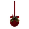 thumbnail image 1 of Christmas Tree Decorations Christmas Flocked Bell Christmas Tree Ornamental Pendant（E）, 1 of 7