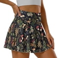 thumbnail image 3 of Xoenoiee Mushroom Berry Leaves Print Tennis Skirts for Women High Waisted Pleated Skirt with Pockets Shorts Athletic Skort Golf Outfits for Workout Pickleball, M, 3 of 5