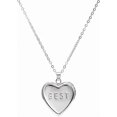 thumbnail image 1 of 14k Gold Silver Women Girls Romantic Heart Locket Necklace Engraved Flower Oval Hold Photo Picture Pendant Living Memory Jewelry - -, 1 of 3