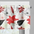 thumbnail image 3 of Ambesonne Floral Valance Pack of 2, Summer Inspired Botanical, 54"X18", Multicolor, 3 of 5