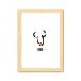 thumbnail image 1 of Ummm rojo fresa gracioso dibujo Cuadro de madera decorativa marco de casa A4, 1 of 3
