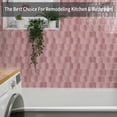 thumbnail image 4 of DEWOO 10-Sheet Hexagon Peel and Stick Backsplash for Kitchen, New Upgrade Premium Extra Thicker Design 3D Self Adhesive Wall Tiles, Large Stick on Tiles for Kitchen and Bathroom (12" x 12"), 4 of 8