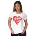 thumbnail image 4 of Jesus Christ Love Christian God Cross Womens Slim Fit Graphic Tee Brisco Brands S, 4 of 5