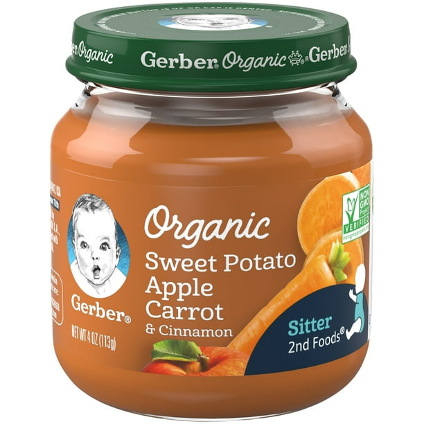 Gerber 2nd Foods Organic Sweet Potato Apple Carrot