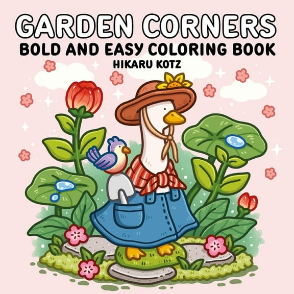 Garden Corners: Bold and Easy Coloring Book (Paperback)
