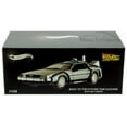 thumbnail image 3 of Back to the Future Delorean Time Machine w/ Mr. Fusion, Silver - Mattel Hot Wheels BCK08 - 1/43 Scale Diecast Model Toy Car, 3 of 5