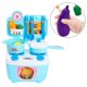 thumbnail image 3 of Pretend Kitchenware Cooking Play Set for Children Kids with Blue Tableware, 3 of 5