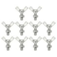 thumbnail image 1 of Paquete de 10 tornillos mariposa con ala M6-1x16mm con 10 tuercas, acero inoxidable 304, 1 of 5