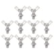 thumbnail image 1 of Paquete de 10 tornillos mariposa con ala M6-1x16mm con 10 tuercas, acero inoxidable 304, 1 of 5