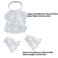 thumbnail image 3 of Multipurpose Renaissances Detachable Jabot Ruffled Lace False Collar and Cuffs Set for Historical and Themed Outfits, 3 of 9