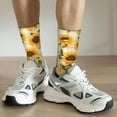 thumbnail image 6 of Pofeuu Scottish Plaid Sunflower Print Crew Socks, Adult Running Hiking Socks for Youth and Adult, 6 of 6