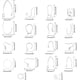 thumbnail image 3 of Kits para hacer aretes de 328 piezas, 16 estilos, ganchos y anillos de salto de acero inoxidable, tuercas de plástico, alambre francés y piezas para aretes., 3 of 9
