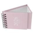thumbnail image 3 of Calendario de escritorio 2026 mensual con caballete, bloc mensual, calendario pequeño de pie para el hogar y la oficina, color rosa, 3 of 6