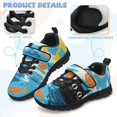 thumbnail image 7 of Pointodoor Boys Girls Art Cat Paint Shoes Lightweight Kids' Sneakers Knitted Mesh Sports Shoes Breathable Hook and Loop Running Fashion Athletic Casual Sneakers, 7 of 7