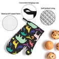 thumbnail image 4 of LAKIMCT Silhouettes Animals Pattern Oven Mitts and Pot Holders Sets Non-Slip Potholders Heat Resistant Oven Gloves for Kitchen Baking Cooking BBQ, 4-Piece Set, 4 of 9