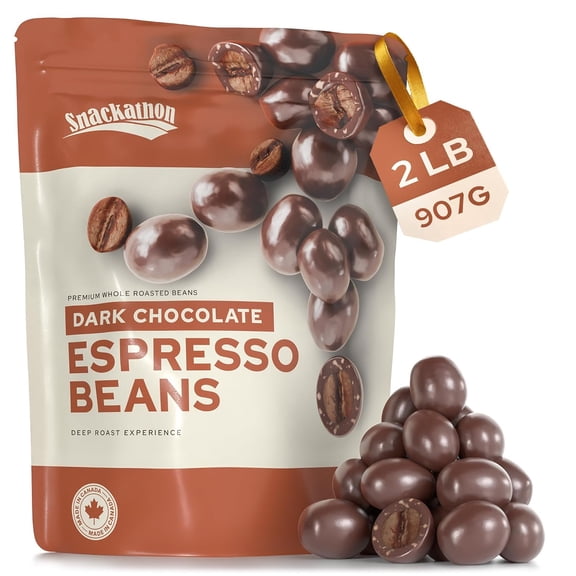 Snackathon Dark Chocolate Covered Espresso Beans, 2 lb
