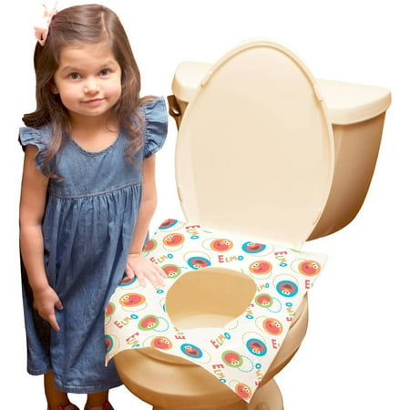 Sesame Street Disposable Toilet Seat Covers, 40 (Best Toilet Seat Covers For Toddlers)