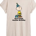 thumbnail image 3 of Peanuts - Good Grief Another Birthday  - Women's Oversized Graphic T-Shirt, 3 of 6