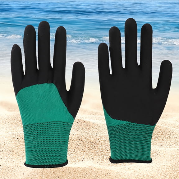 Anti-Bite Bird Training Protective Gloves, Puncture Resistant Small Animal Handling Gloves for Parrot Squirrel Hamster, Durable Rubber Coated Gardening Gloves with Elastic Wrist