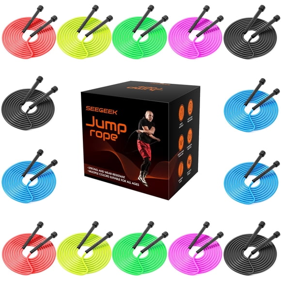 Set de 14 Cuerdas para Saltar Hellobozs Ajustables de PVC 300 cm