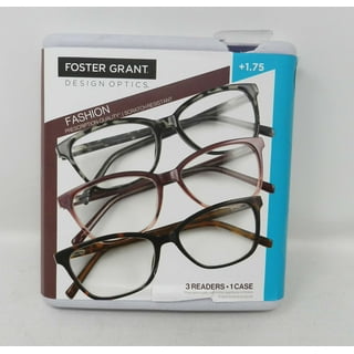  (3 PAIR+ BONUS) Foster Grant ELENORE +1.25 Reading Glasses +  FREE BONUS MICROFIBER CLEANING CLOTH : Health & Household