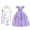Purple+fagu, variant on KAWELL Little Girls Sofia Princess Costume Birthday Christmas Party Halloween Cosplay Fancy Dress Up Outfits w/Accessories