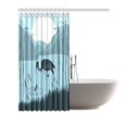 thumbnail image 2 of MKHERT Heron Shower Curtain Waterproof Bath Curtain Decor 66x72 inch, 2 of 2