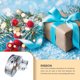 thumbnail image 3 of Inteprter 1 rollo de navidad de Navidad cinta portátil portátil recortable dimensionamiento de naves de Navidad fiestas para fiestas familiares Kits de decoración para fiestas Plata, 3 of 6