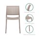 thumbnail image 5 of Set 4 Sillas de Comedor Top Living de Plástico Varilladas Apta Exterior Beige, 5 of 7