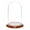 Walnut Veneer Base, variant on Plymor 4.5" x 8" Glass Display Dome Cloche (Walnut Veneer Base)