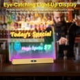 thumbnail image 5 of UKEXE Rechargeable LED Note Board with 9 Color Modes - 17 Inch Glow Writing & Doodle Board, Dry Erase Light Up Memo Board for Home, Classroom & Office Decor(Woodgrain Color), 5 of 10