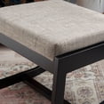 thumbnail image 3 of Linon Sutton Modern 2-Position Sled Base Lounge Chair, Beechwood with Natural Tweed, 3 of 8