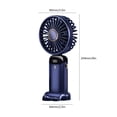 thumbnail image 2 of Ventilador Ventiladores de 5 velocidades 5000mAh Plegable para oficina en casa Camping al aire libre Azul oscuro Azul, 2 of 6