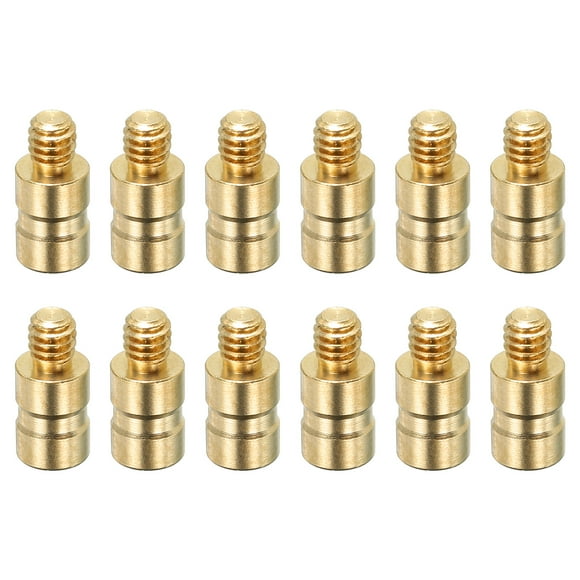 Unique Bargains Flèche d'Archerie 25 Grains Insert 0.24 Pouce Boulon de Poids en Laiton pour Arbre de Champ, Lot de 12