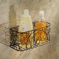 InterDesign Twigz Bronze Suction Corner Shower Basket Bath Caddy