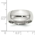 thumbnail image 2 of Bridal QCF080-4.5 8 mm Sterling Silver Comfort Fit Band, Size 4.5, 2 of 2