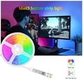 thumbnail image 4 of Tira de luces LED de 0,5-5m, 18 Leds/M, tira de luces RGB 5050 alimentada por USB, lámpara de Control Compatible con Bluetooth, tira de luces Iluminación novedosa 0.5 M 9LED (no resistente al agua) Bearachild HA006025-01, 4 of 6
