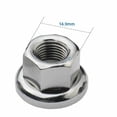 thumbnail image 3 of Axle Lock Nut Set, M9 M10 Flange Fastening Screw for Bicycle Front and Rear Wheel Hub, Flower Drum Locknut Accessory, 3 of 3